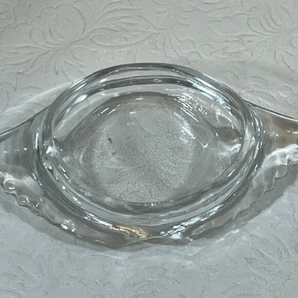 VTG Set of 8 Clear Glass Crab Shaped Baking Dishes Shells Ramekins 5.75"x3" - Picture 6 of 13